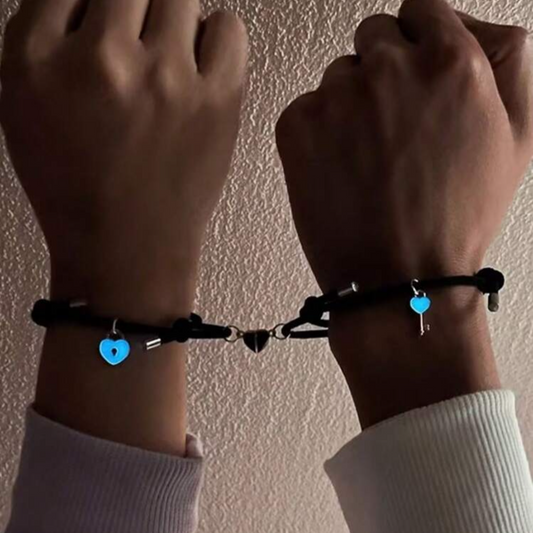 Pulseras llave y candado