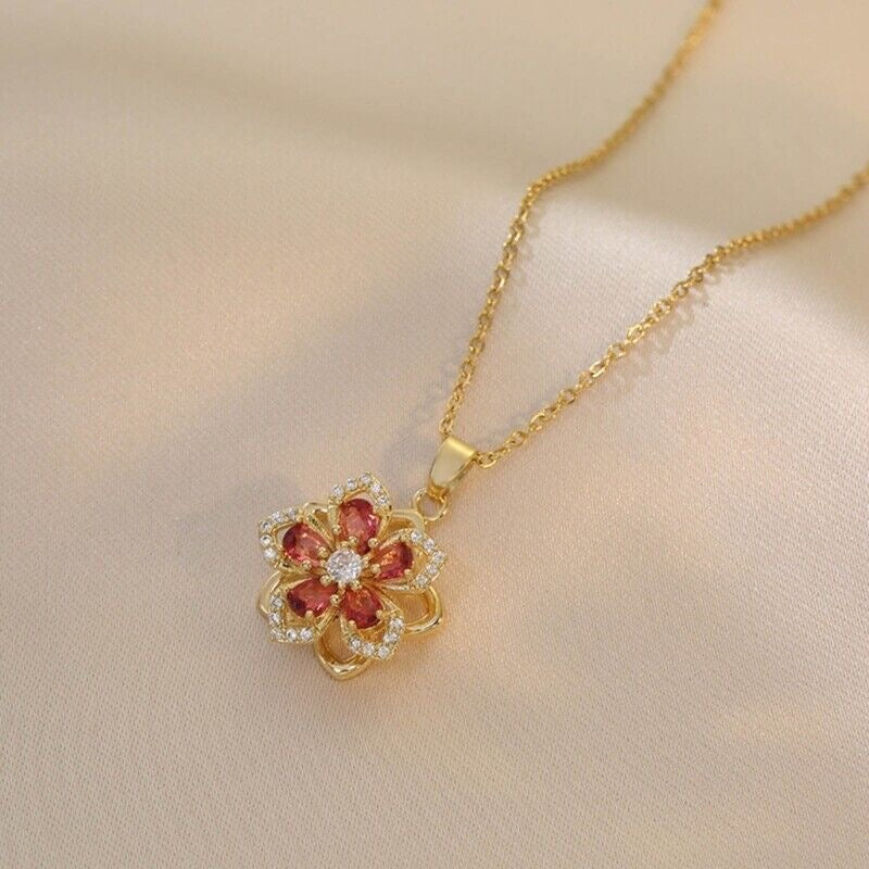 Collar Flor giratorio 🌸