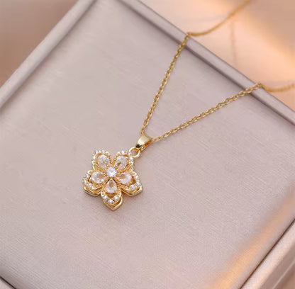 Collar Flor giratorio 🌸